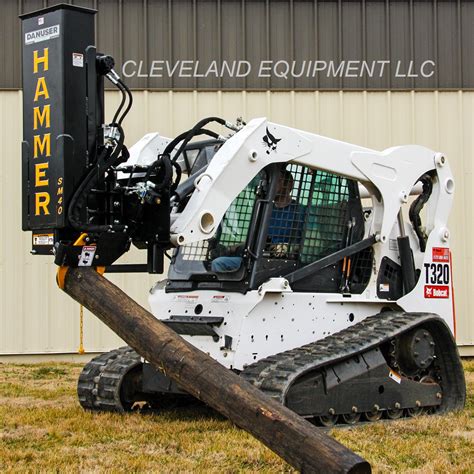 danuser hammer sm40 skid steer post driver|danuser hammer driver for sale.